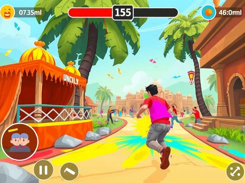 Playful Holi Runner community event in India